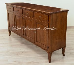 Style sideboard with saber legs, 4 doors and 4 200cm drawers